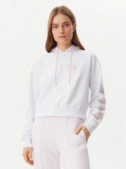 Guess Bluza V5GQ17 KCRT1 Biały Regular Fit. Białe bluzy Guess, l, z aplikacjami, z syntetyku, bez ramiączek, bez kaptura. Za 209.99 zł.