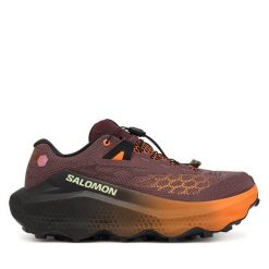 Buty do biegania Salomon. Czerwone buty treningowe Salomon, bez wzorów, bez zapięcia, do biegania. Za 649.99 zł.