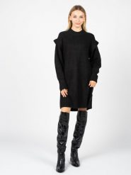 Silvian Heach Sukienka | PGA22120VE | Kobieta | Czarny. Czarne sukienki Silvian Heach, na co dzień, xxs, bez wzorów, z dzianiny, bez kołnierzyka, bez ramiączek, midi, proste. W wyprzedaży za 169.00 zł.