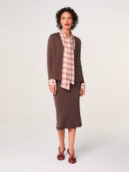 Rodier Kardigan w kolorze brązowym rozmiar: S. Brązowe swetry Rodier, s, bez wzorów, bez ramiączek. Za 369.99 zł.