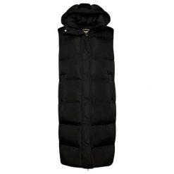 Damska długa kurtka puchowa bez rękawów z kapturem Superdry. Czarne kurtki Superdry, l, z aplikacjami, z poliesteru, casualowe, z kapturem. Za 776.00 zł.