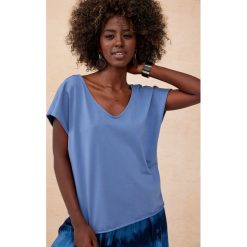 Bluzka Damska Belissa BS Jeans. Czarne bluzki blue shadow, bez wzorów, z bawełny, bez kołnierzyka, bez ramiączek. Za 139.90 zł.