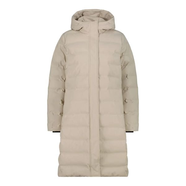PARKA DAMSKA CMP KAKI. Brązowe płaszcze CMP, na zimę, s, bez wzorów, z materiału, eleganckie, z kapturem. Za 499.99 zł.