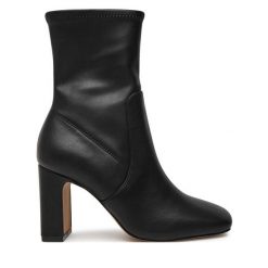 Botki Call It Spring. Czarne botki Call it Spring, bez wzorów, bez obcasa, na słupku, bez zapięcia. Za 249.99 zł.