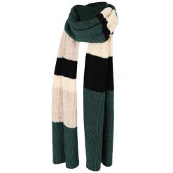 Szalik damski Fashion Stripes. Zielone szaliki i kominy HEAT KEEPER, na zimę, bez wzorów, z materiału, biznesowe. Za 148.10 zł.