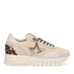 Buty CETTI C1259SRA XL Beżowy. Brązowe buty trekkingowe QUERCETTI, z tkaniny, bez zapięcia. Za 350.99 zł.
