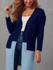 Milan Kiss Kardigan w kolorze granatowo-błękitnym rozmiar: XL. Niebieskie swetry Milan Kiss, xl, bez wzorów, bez ramiączek. Za 113.99 zł.