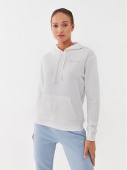 Skechers Bluza Signature Po Hoodie WHD116 Biały Regular Fit. Białe bluzy Skechers, m, bez wzorów, z bawełny, bez ramiączek, bez kaptura. Za 199.99 zł.