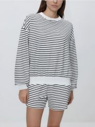 Bluza w paski - wielobarwny. Bluzy Reserved, l, bez wzorów, z dzianiny, bez kaptura. Za 89.99 zł.