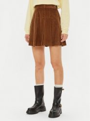 Weekend Max Mara Spódnica mini Zucca 2425106042 Brązowy Regular Fit. Brązowe spódnice Weekend Max Mara, bez wzorów, z bawełny, mini. Za 499.99 zł.