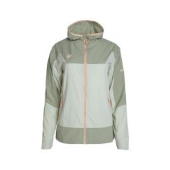 Lekka damska kurtka z kapturem do biegania i trekkingu BENICIA z rękawiczkami So. Zielone kurtki do biegania IZAS, bez wzorów, z nylonu, z kapturem, do biegania. Za 286.91 zł.