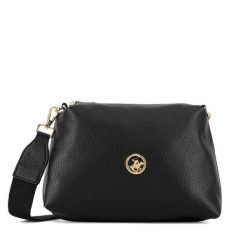 Torebka Beverly Hills Polo Club. Czarne listonoszki Beverly Hills Polo Club, bez wzorów, bez dodatków. Za 159.99 zł.