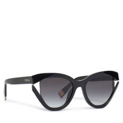 Okulary przeciwsłoneczne Furla. Czarne okulary przeciwsłoneczne Furla, bez wzorów. Za 699.99 zł.