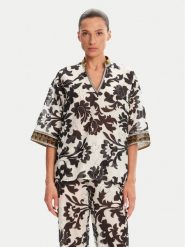 Devotion TWINS Bluzka Ethnic 025.004G Czarny Loose Fit. Czarne bluzki Devotion Twins, s, bez wzorów, z bawełny, bez kołnierzyka, bez ramiączek. Za 579.99 zł.