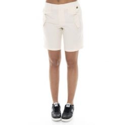 Szorty z bawełna z kieszenie na co dzień. Szare szorty LEONE 1947 APPAREL, bez wzorów, z bawełny. W wyprzedaży za 136.83 zł.