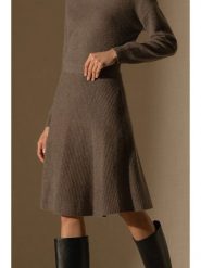 Perfect Cashmere Kaszmirowa spódnica "Shaw" w kolorze brązowym rozmiar: M. Brązowe spódnice Perfect Cashmere, m, bez wzorów, z kaszmiru, midi. Za 212.30 zł.