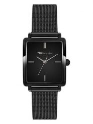 Tamaris Zegarek kwarcowy w kolorze czarnym rozmiar: onesize. Czarne, analogowe zegarki Tamaris, ze stali. Za 173.99 zł.