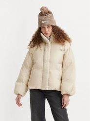 Levi's® Kurtka puchowa Pillow Bubble A5880-0003 Écru Relaxed Fit. Kurtki l, bez wzorów, z puchu, bez kaptura. Za 509.99 zł.