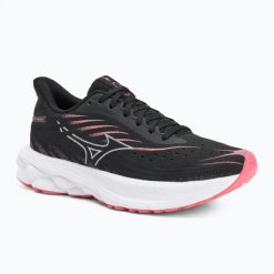 Buty do biegania damskie Mizuno Wave Skyrise 6. Czarne buty do biegania Mizuno, bez wzorów, bez zapięcia, do biegania, mizuno wave. Za 659.99 zł.