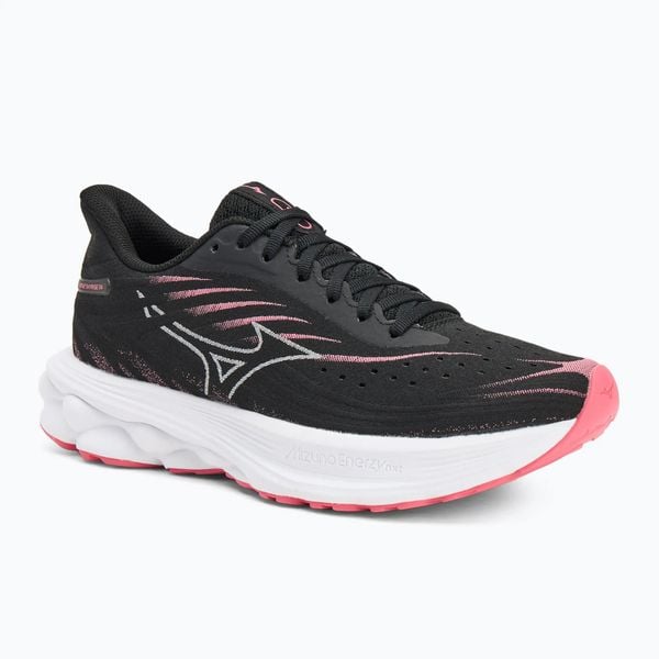 Buty do biegania damskie Mizuno Wave Skyrise 6. Czarne buty do biegania Mizuno, bez wzorów, bez zapięcia, do biegania, mizuno wave. Za 459.99 zł.