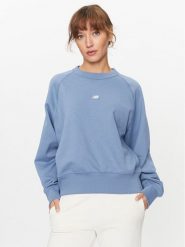 New Balance Bluza Athletics Remastered French Terry Crewneck WT31500 Beżowy Regular Fit. Brązowe bluzy New Balance, m, bez wzorów, z bawełny, bez kaptura. Za 369.99 zł.