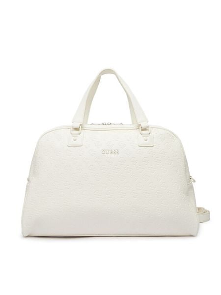 Guess Torba weekendowa V6GZ02 W2109 Écru. Białe torby podróżne Guess, z aplikacjami, ze skóry. Za 355.99 zł.