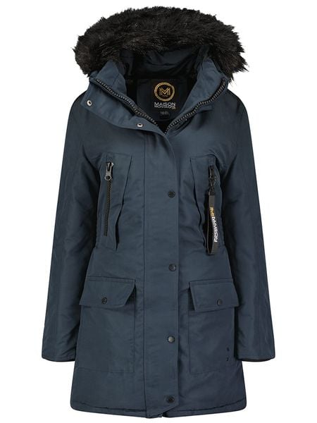 Maison Montaigne Parka "Cormai" w kolorze granatowym rozmiar: M. Niebieskie płaszcze Maison Montaigne, m, bez wzorów, bez kaptura. Za 422.66 zł.