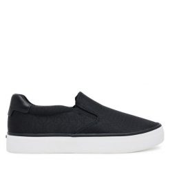 Tenisówki Calvin Klein. Czarne trampki Calvin Klein, bez wzorów, bez zapięcia. Za 309.99 zł.