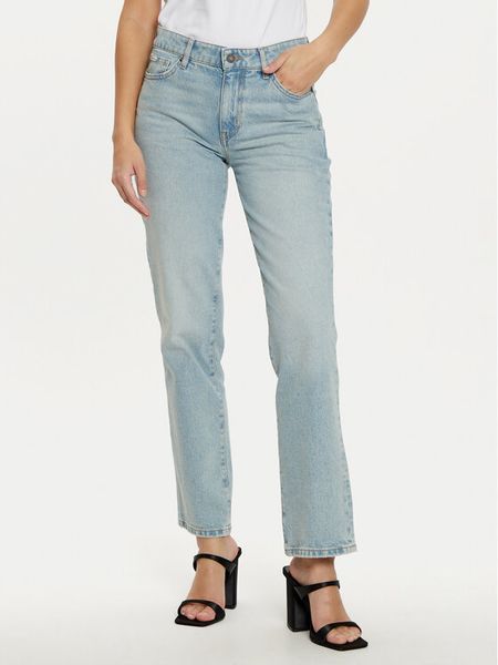 Guess Jeans Jeansy W5RA98 D5M45 Niebieski Regular Fit. Niebieskie jeansy Guess Jeans, m, z aplikacjami, z bawełny. Za 319.99 zł.