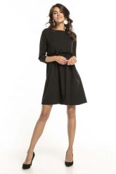 Czarna Krótka Sukienka z Marszczonym Dołem. Czarne sukienki SALE, xl, bez wzorów, z elastanu, wizytowe, bez kołnierzyka, bez ramiączek, mini. Za 159.90 zł.