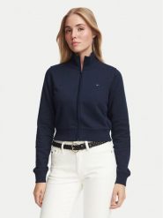 Tommy Jeans Bluza Flag DW0DW23535 Granatowy Slim Fit. Niebieskie bluzy bez kaptura Tommy Jeans, l, bez wzorów, z bawełny, bez kaptura. Za 369.99 zł.