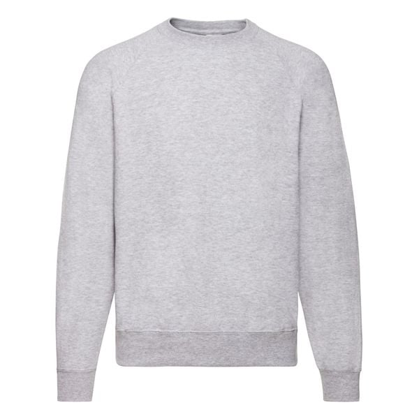 Bluza Unisex Adult Classic Plain Raglan. Białe bluzy fruit of the loom, m, bez wzorów, z bawełny, bez ramiączek, z kapturem. Za 78.99 zł.