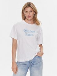 Guess T-Shirt W4RI49 K6XN4 Biały Regular Fit. Białe t-shirty Guess, xl, z aplikacjami, z bawełny, bez kołnierzyka, bez ramiączek. Za 129.99 zł.