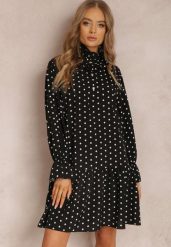 Czarna Sukienka Erosyne. Czarne sukienki Renee, m, bez wzorów, bez kołnierzyka, bez ramiączek, mini. W wyprzedaży za 43.99 zł.
