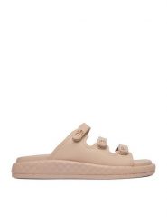 Badura Klapki EO-ALICE-LT0226-26-305 Beżowy. Brązowe klapki Badura, bez wzorów, ze skóry, bez obcasa, bez zapięcia. Za 359.99 zł.
