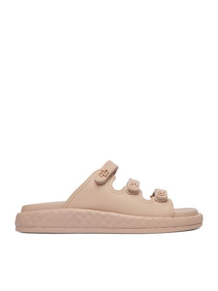 Badura Klapki EO-ALICE-LT0226-26-305 Beżowy. Brązowe klapki Badura, bez wzorów, ze skóry, bez obcasa, bez zapięcia. Za 359.99 zł.