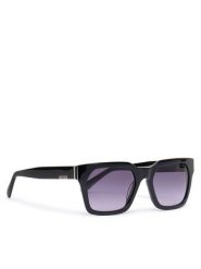 Guess Okulary przeciwsłoneczne GU00172 Czarny. Czarne okulary przeciwsłoneczne Guess, z aplikacjami, z tworzywa sztucznego, plastikowe. Za 359.99 zł.