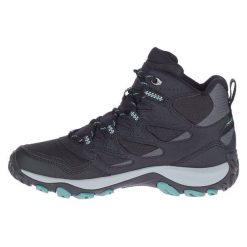 Buty trekkingowe damskie Merrell West Rim Sport Gtx. Czarne buty trekkingowe Merrell, z materiału, za kostkę, bez zapięcia. Za 447.00 zł.