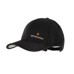 Czapka baseball CAP 3. Czarne czapki z daszkiem Bergson, bez wzorów, z materiału, eleganckie. Za 59.00 zł.