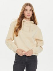 Tommy Hilfiger Bluza WW0WW41245 Beżowy Relaxed Fit. Brązowe bluzy Tommy Hilfiger, m, bez wzorów, z syntetyku, bez kaptura. Za 309.99 zł.