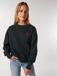 WOOOP Bluza w kolorze czarnym rozmiar: M. Czarne bluzy Wooop, m, bez wzorów, bez kaptura. Za 115.78 zł.