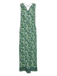 Vero Moda Sukienka w kolorze zielonym rozmiar: M. Zielone sukienki Vero Moda, na imprezę, m, bez wzorów, z wiskozy, klasyczne, bez kołnierzyka, bez ramiączek, maxi. Za 177.45 zł.