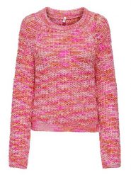 ONLY Sweter w kolorze różowo-pomarańczowym rozmiar: XL. Pomarańczowe swetry ONLY, xl, bez wzorów, ze splotem, bez ramiączek. Za 79.40 zł.
