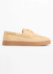 Loafersy ze sznurowaniem. Brązowe baleriny bonprix, bez wzorów, bez obcasa, bez zapięcia. Za 59.99 zł.