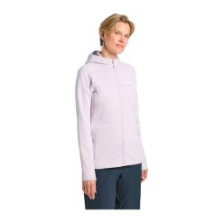 Bluza damska Jack Wolfskin Baiselberg Hooded FZ. Fioletowe bluzy Jack Wolfskin, bez wzorów, sportowe, bez ramiączek, bez kaptura. Za 359.99 zł.