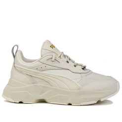 Buty damskie sportowe sneakersy Puma CASSIA LUX. Brązowe buty treningowe Puma, bez wzorów, bez zapięcia, trekkingowe. Za 259.00 zł.