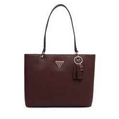 Torebka Guess. Czerwone shopper bag Guess, z aplikacjami, bez dodatków. Za 674.99 zł.
