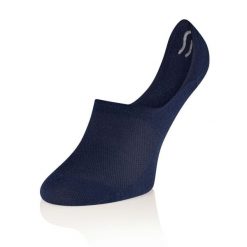 Skarpetki stopki unisex Brubeck Merino Wool. Niebieskie skarpetki Brubeck, bez wzorów, z elastanu. Za 24.99 zł.