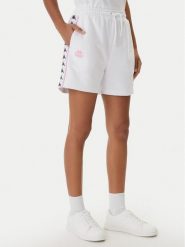 Kappa Szorty sportowe Banda Ivissa 361R6NW Biały Regular Fit. Białe szorty sportowe Kappa, bez wzorów, z bawełny. Za 129.99 zł.