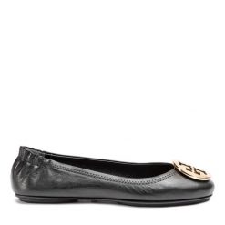 Baleriny Tory Burch. Czarne baleriny Tory Burch, bez wzorów, bez obcasa, bez zapięcia. Za 809.99 zł.